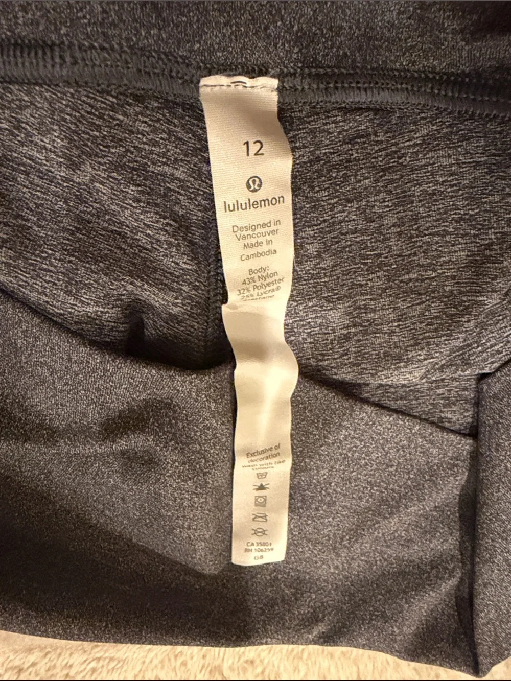 Lululemon Grey Athletic Leggings